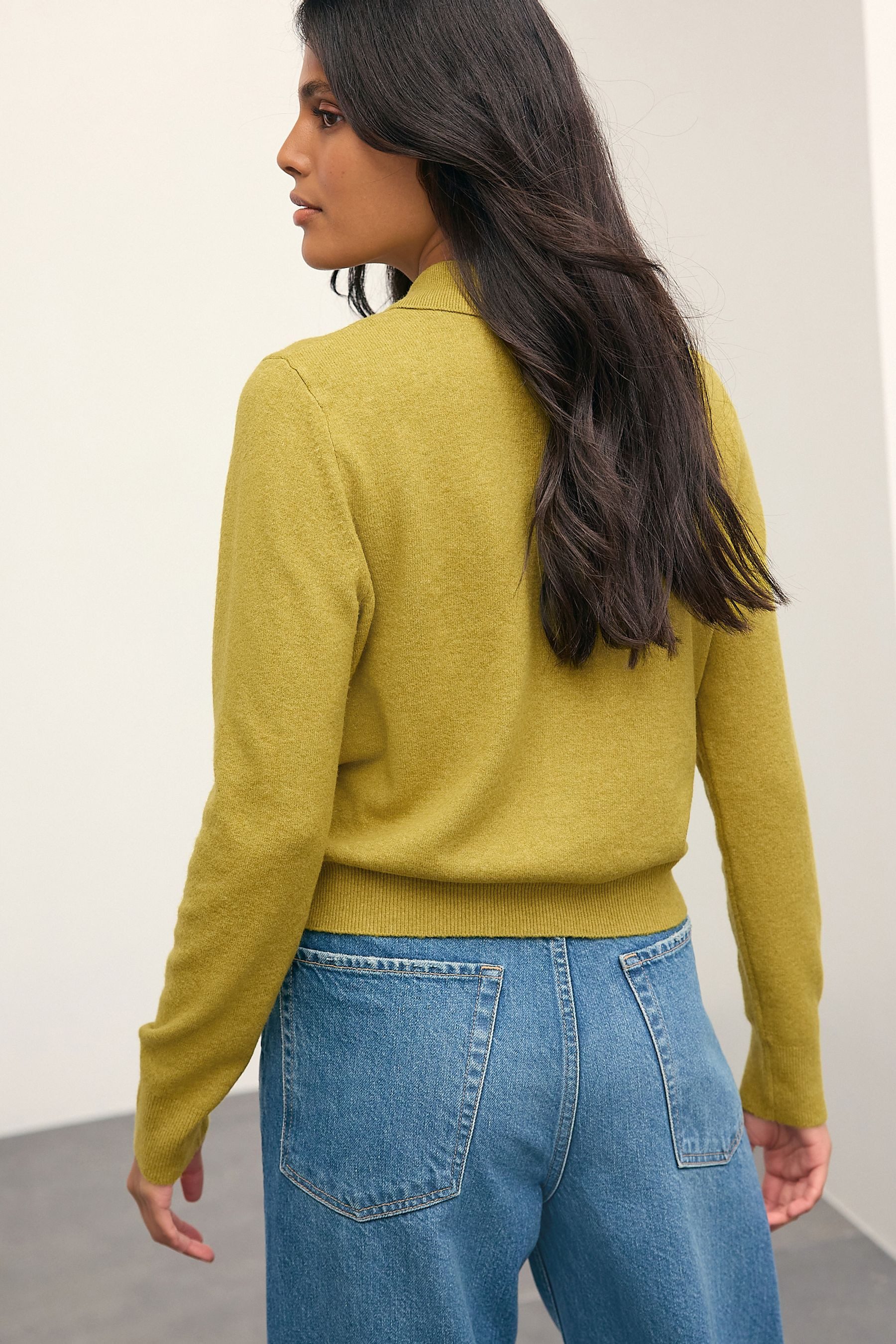 Next Strickjacke Superweiche Strickjacke mit Hemdkragen günstig online kaufen