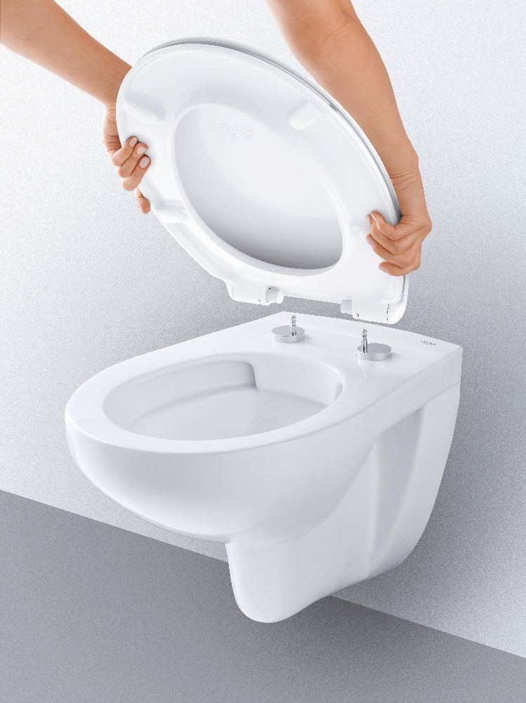 Grohe Tiefspül-WC Grohe Wand-Tiefspül-WC Bau weiß, spülrandlos