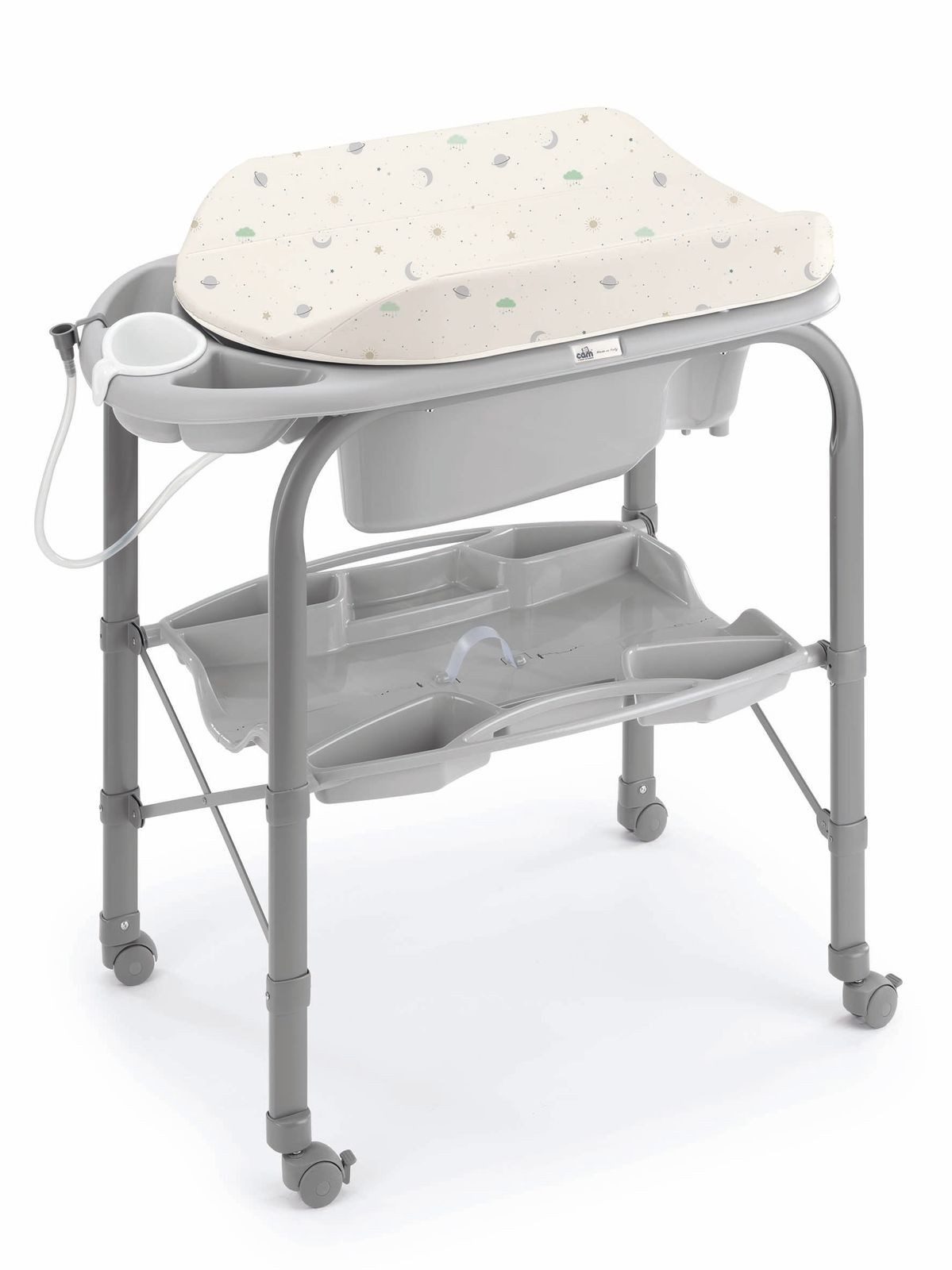 CAM Wickelkommode CAM Cambio Baby Wickeltisch mit Badewanne und Wickelunterlage