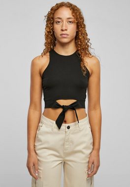 URBAN CLASSICS Muskelshirt Urban Classics Damen Ladies Cropped Knot Top (1-tlg)