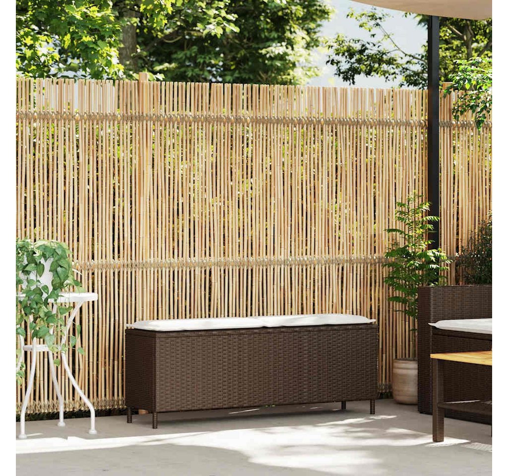 Thumbnail - vidaXL Auflagenbox Gartentruhe Kissenbox Kissentruhe Auflagenbox mit Kissen Grau 110x30x4