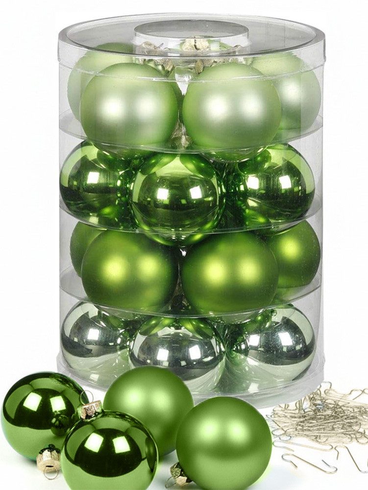 MAGIC by Inge Weihnachtsbaumkugel Weihnachtskugeln 20 Stk 6cm Sparkling Nature mit Haken