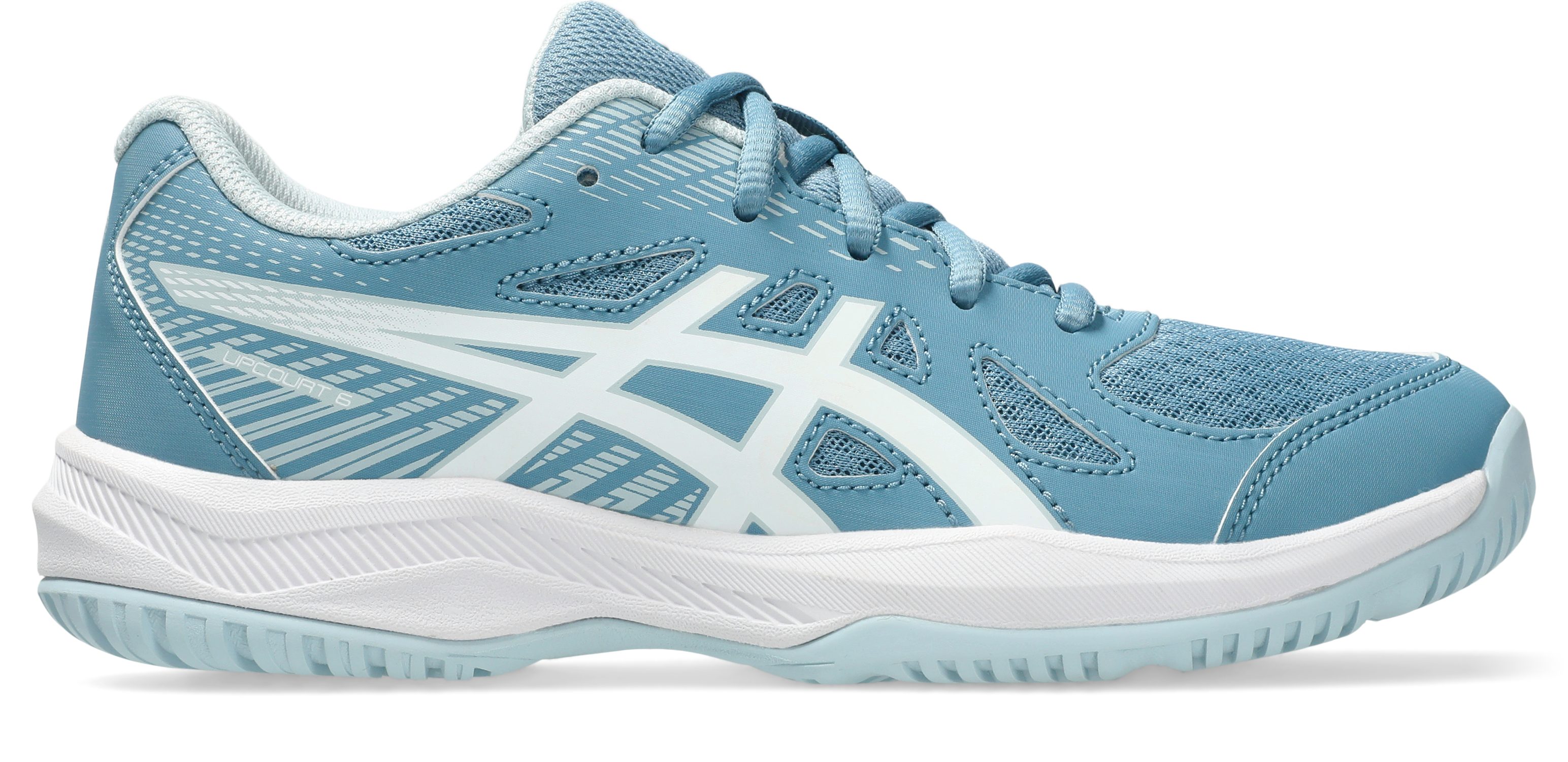 Asics UPCOURT 6 GS Hallenschuh geeignet für Handball&Volleyball, Indoorschuh, nicht abfärbende Sohle
