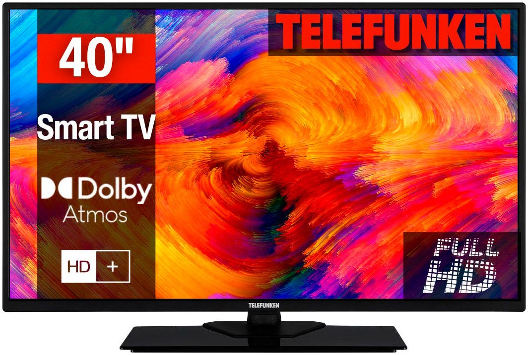 Telefunken D40F550M1CWI LEDFernseher (102 cm/40 Zoll, Full HD, SmartTV), TVGerät LED, LED TV