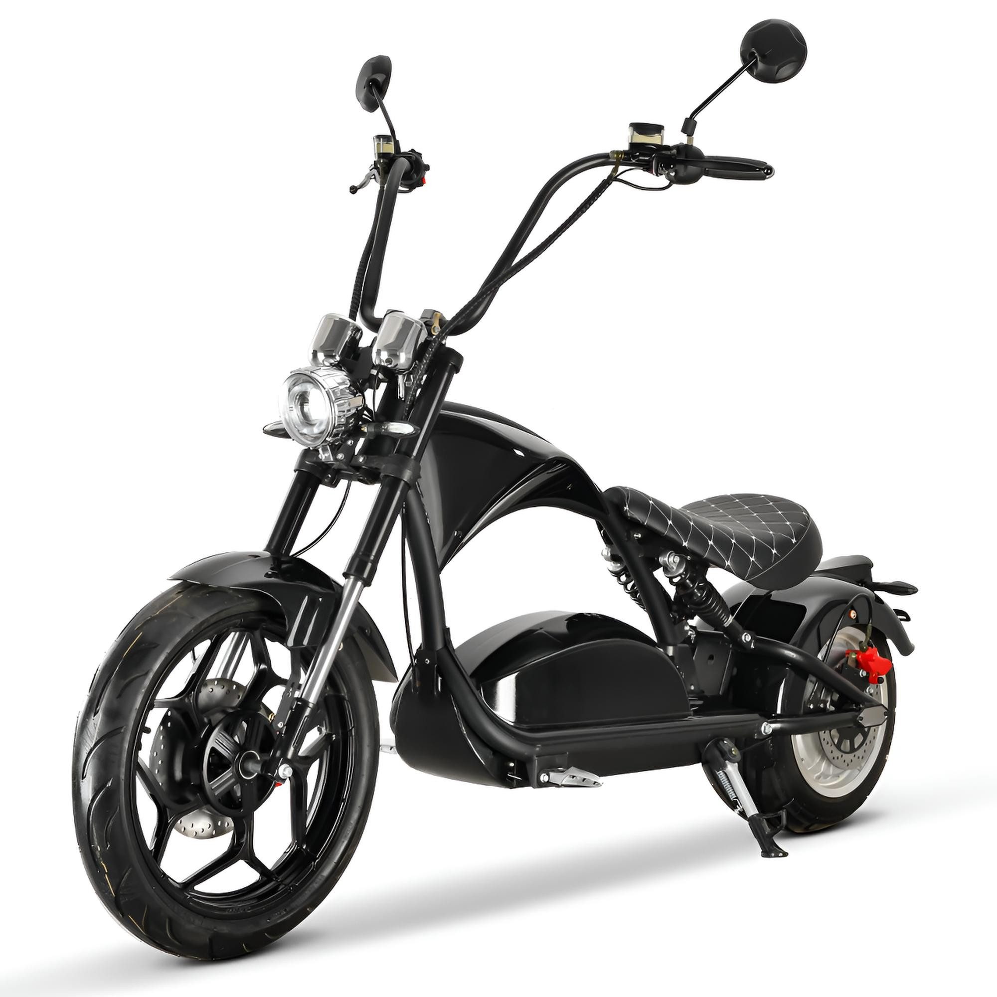 TZIpower E-Motorroller E-Chopper mit Straßenzulassung 3000W 60V 60AH 45km/h COC EEC, 3000 W, 45 km/h
