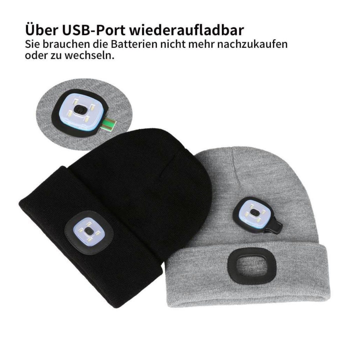 Solarandmore Strickmütze Mütze mit LED-Licht günstig online kaufen