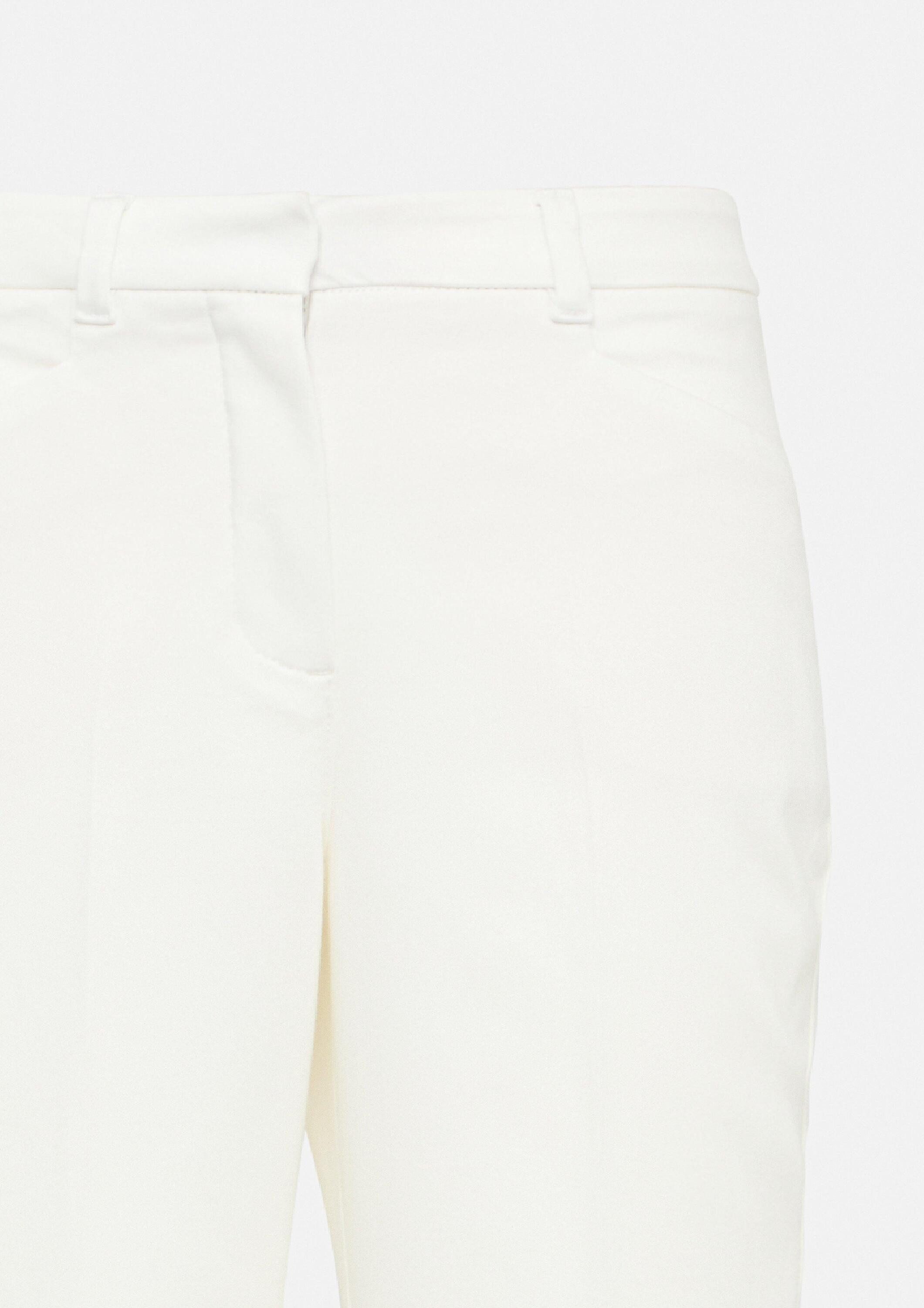 comma Chinos Hose Fließende Wide-Leg-Hose mit Bindeband