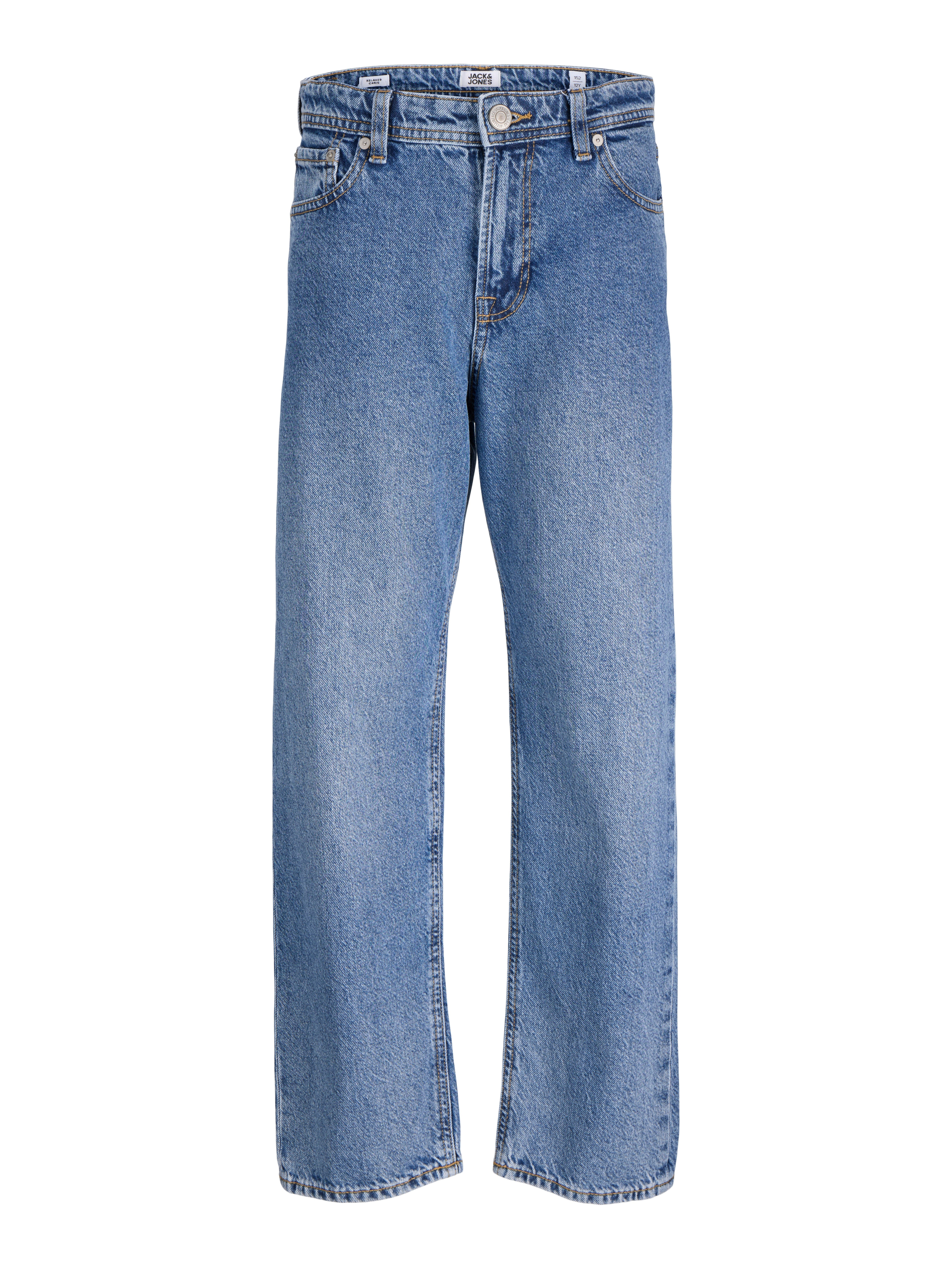 Relax-fit-Jeans JJICHRIS mit Abriebeffekten und hohem Tragekomfort