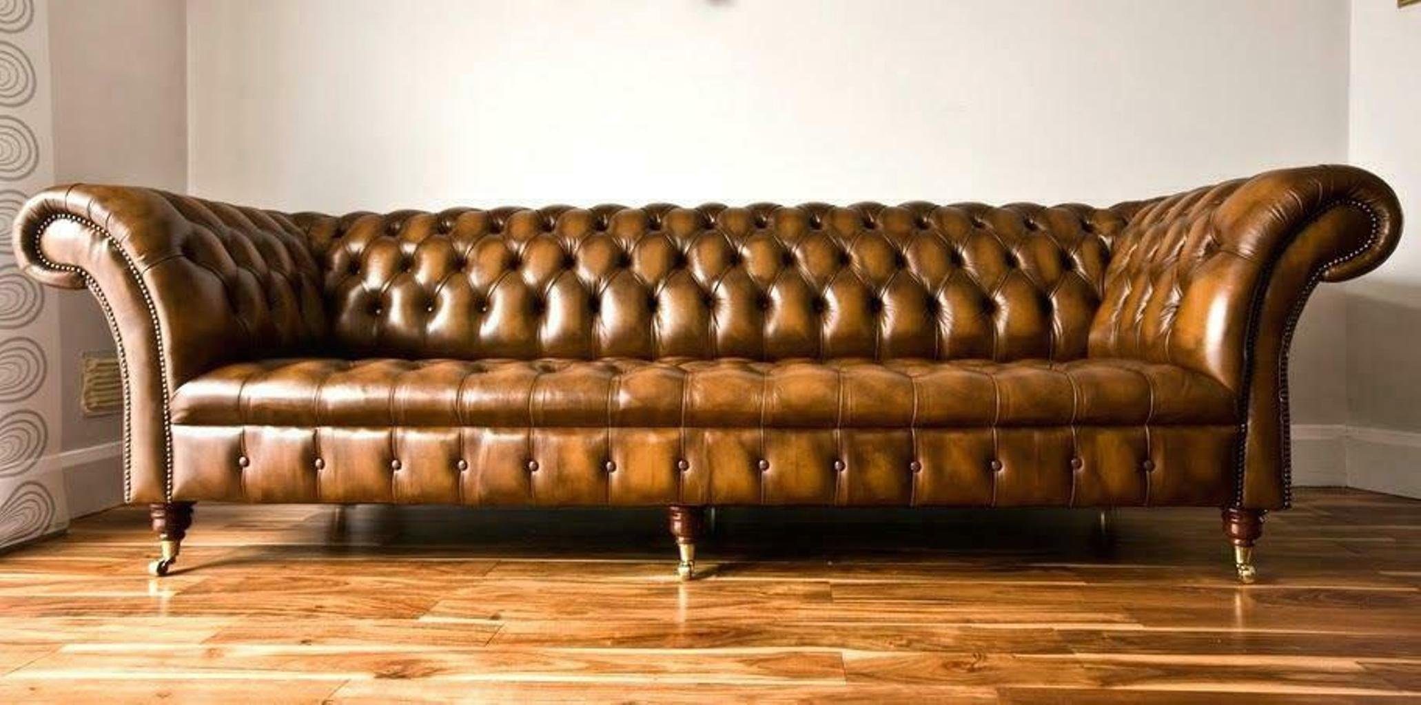 JVmoebel Sofa, XXL Big Sofa Couch Chesterfield 245cm Polster Sofas 4 Sitzer