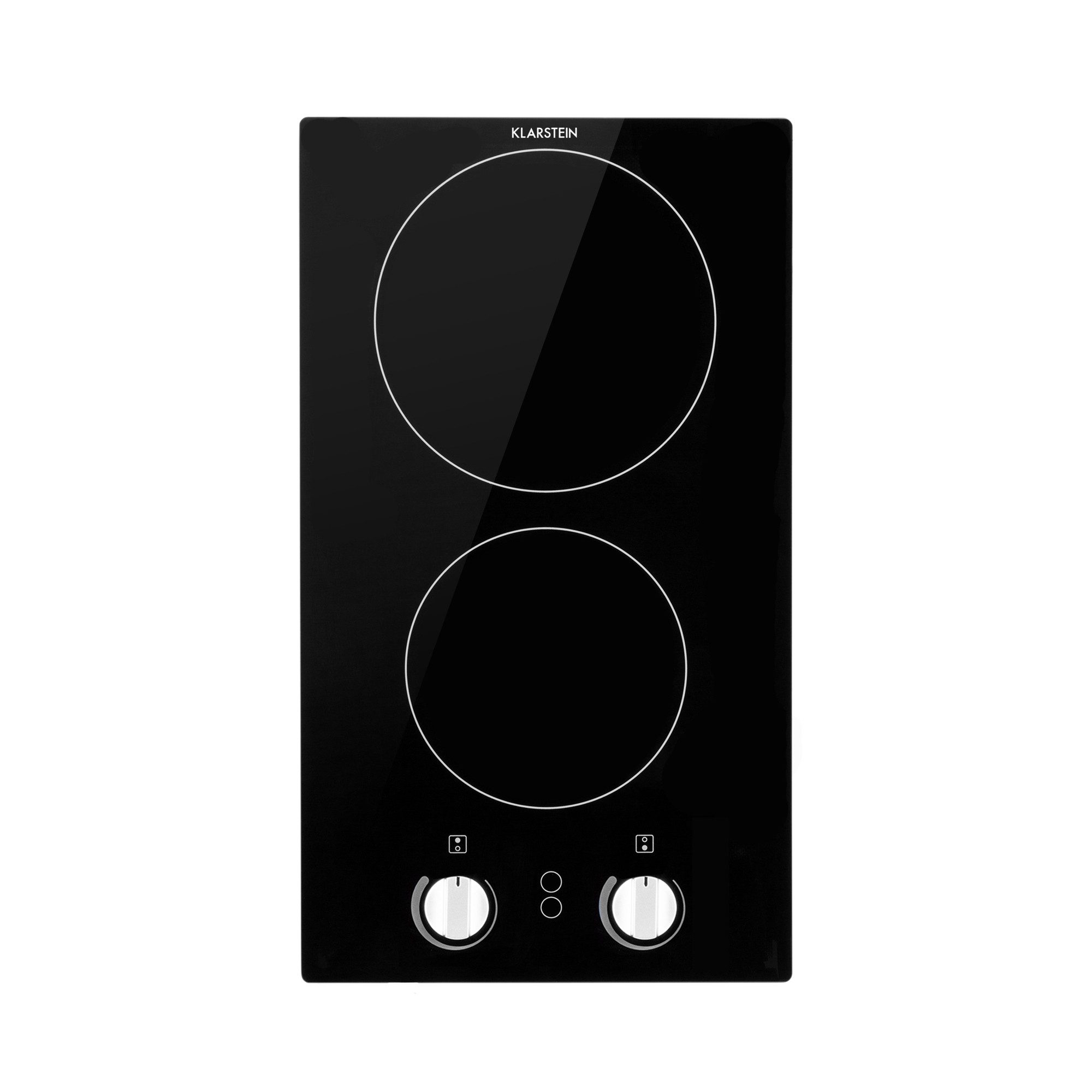 Klarstein Elektro-Kochfeld EasyCook Domino, Keramikkochfeld 3000W Drehregler schwarz