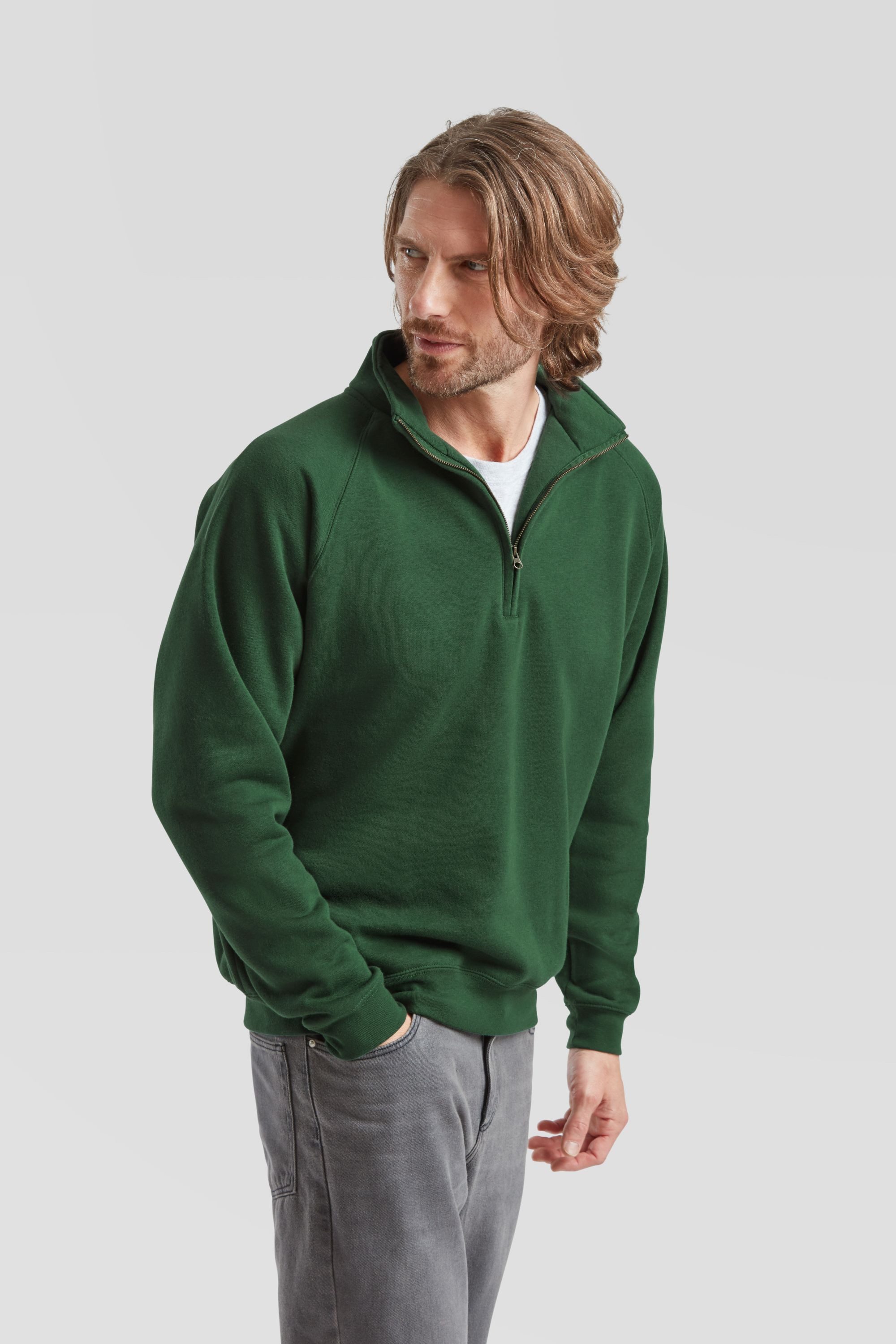 Fruit of the Loom Sweatshirt Fruit of the Loom Premium Zip Neck Sweat – Bild 4 von 5