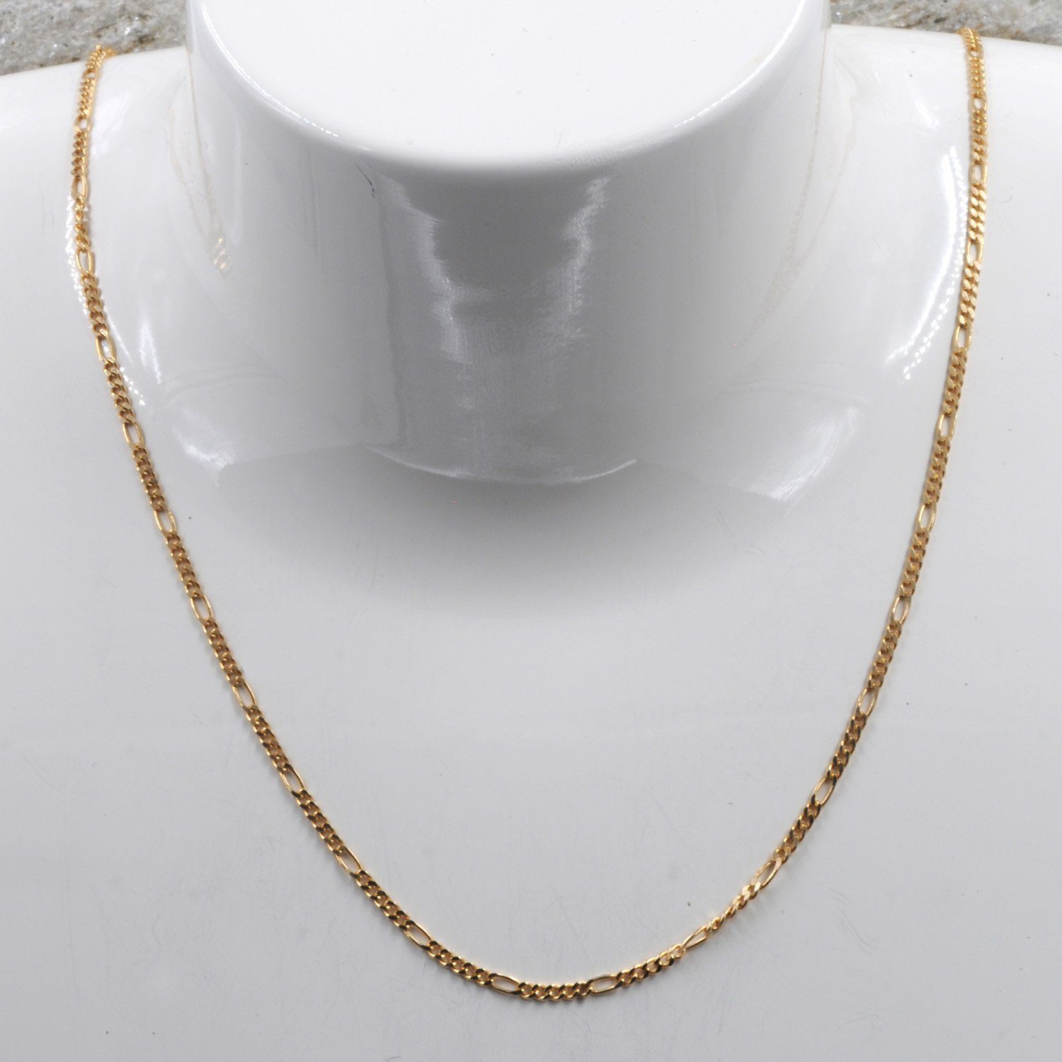 HOPLO Goldkette Goldkette Figarokette Länge 45cm günstig online kaufen