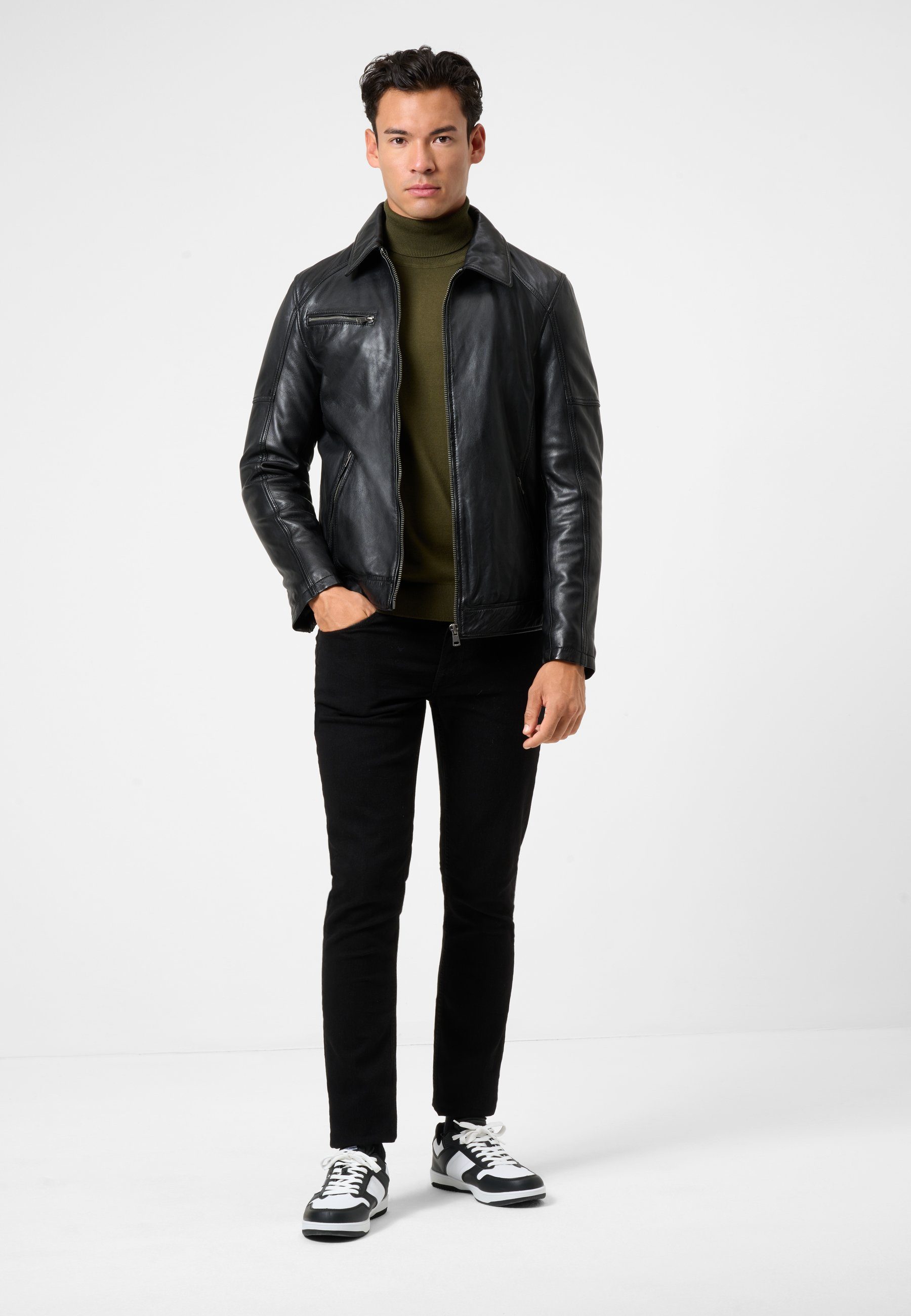 RICANO Lederjacke Claude Lamm-Nappa Lederjacke mit günstig online kaufen