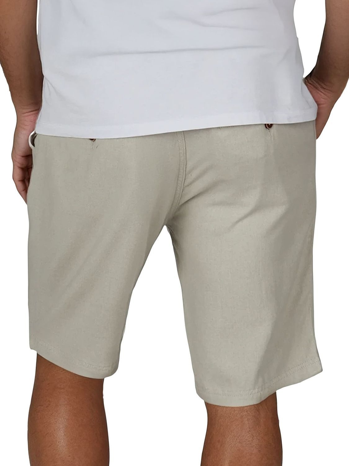 riverso Chinoshorts Herren Freizeitshorts RIVOliver Regular Fit Leinenshort mit Zugbandverschluss
