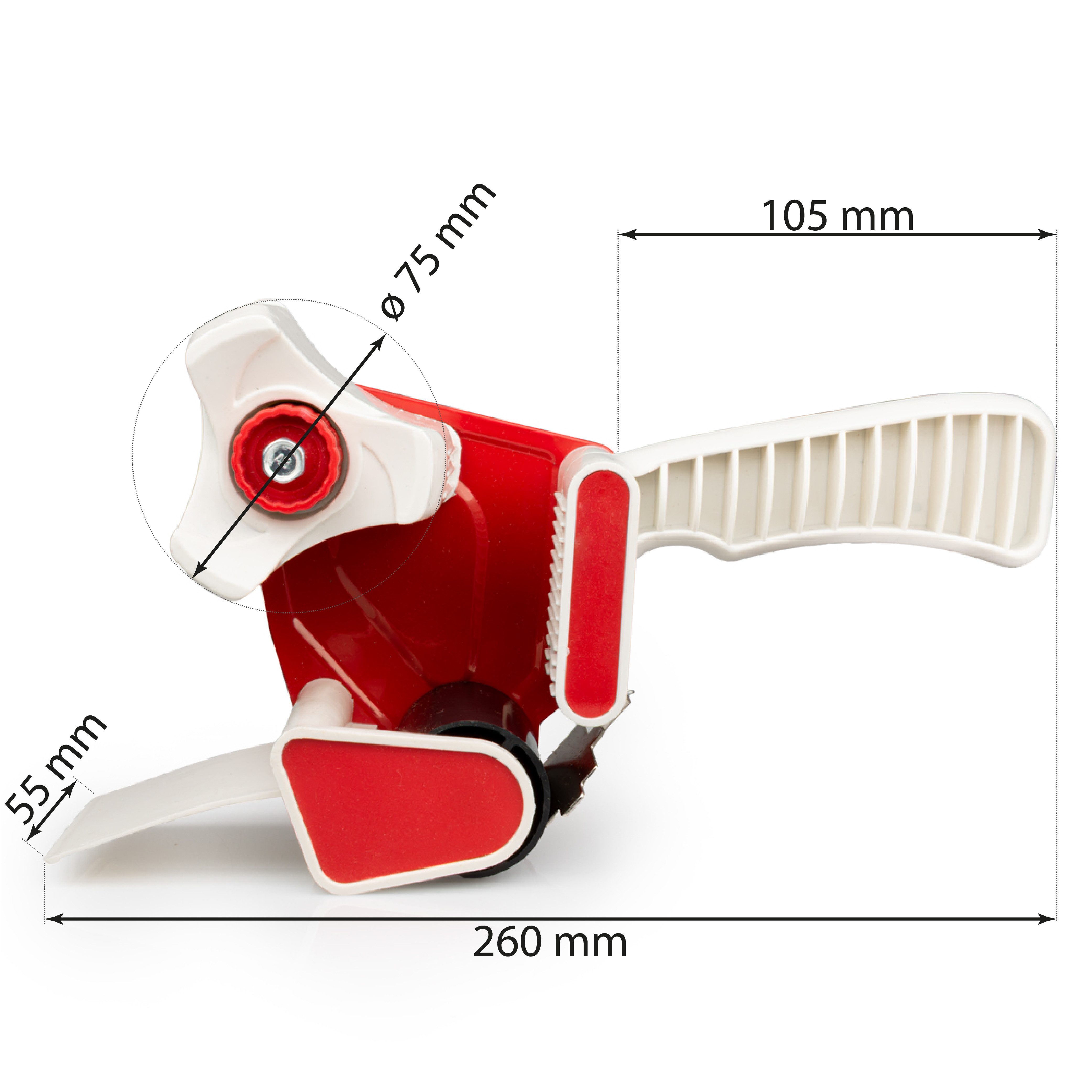 Prima-Online Paket-Klebeband Handabroller für Klebeband Abroller Packband Paketbandabroller (2-St)