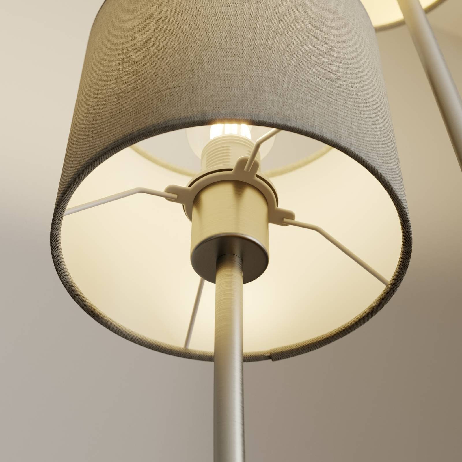 Lucande Stehlampe Juljana, Creme IP20, 2 x 40 W