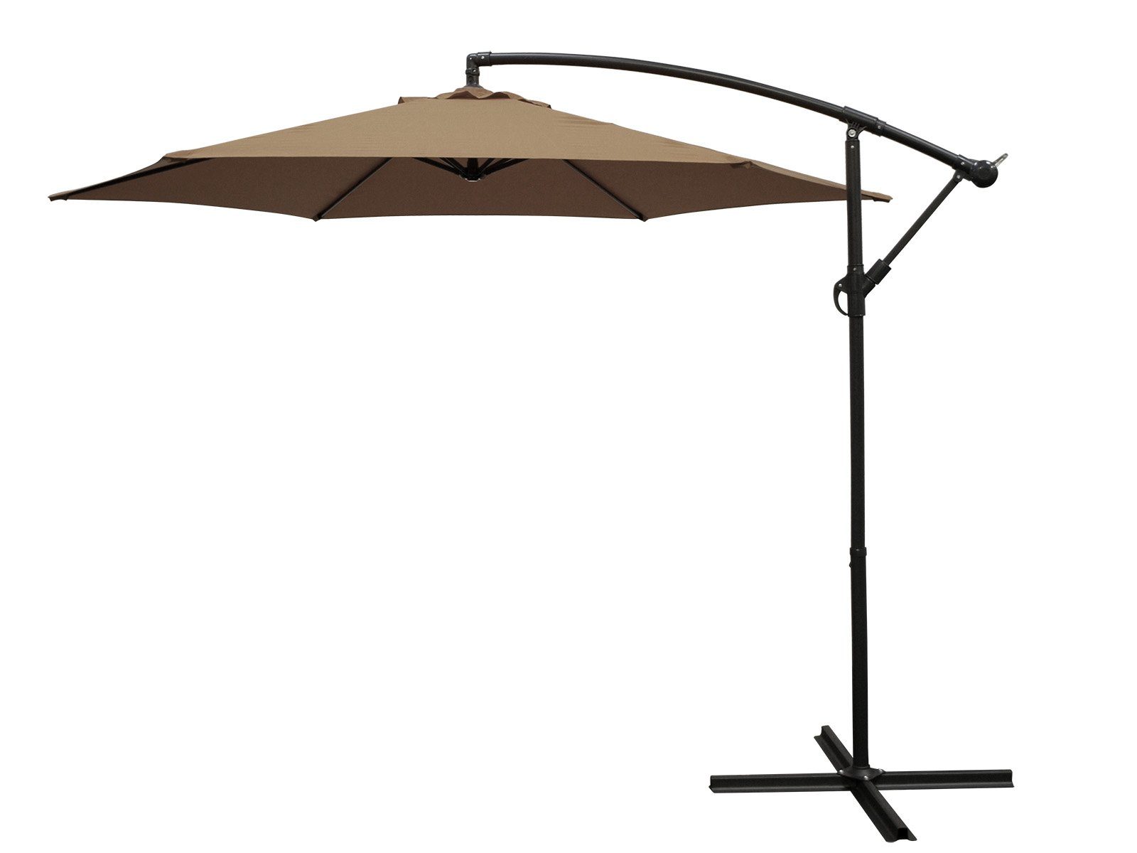 DEGAMO Ampelschirm, LxB: 300,00x300,00 cm, Gestell Aluminium, Bezug taupefarben 100% Polyester, Gewicht 10kg