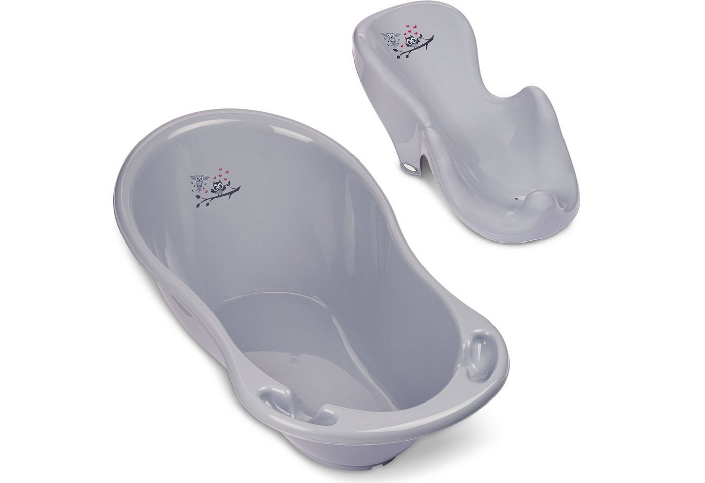 Babykajo Babybadewanne, (Komplett-Set, 2-tlg), Baby Wanne + Wanneneinsatz - TÜV Rheinland geprüft