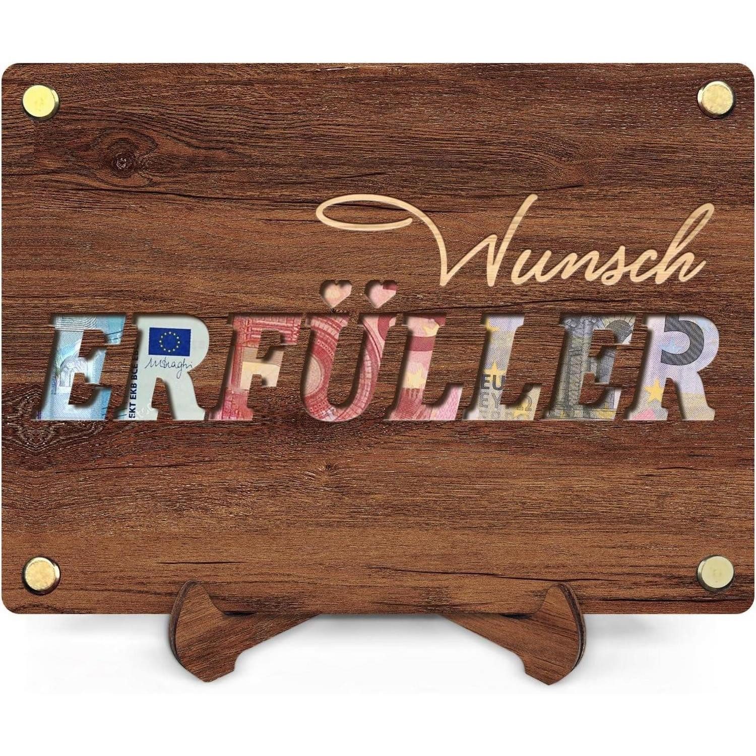 LuxusKollektion Grußkarte Geldgeschenk Holz Ständer Geburtstag Hochzeit Verpackung Erfüller