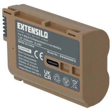 Extensilo kompatibel mit Nikon D850, Z6, Z7, Z5, Z6 II, Z7 II, Z8 Kamera-Akku Li-Ion 2250 mAh (7,2 V)