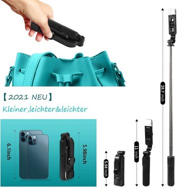 HYTIREBY Selfie-Stick Selfie-Stick, drahtloser Bluetooth-Selfie-Stick Machen Sie Fotos