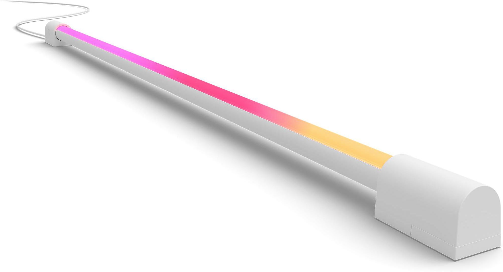 Philips Hue LED Lichtleiste Play Gradient Light Tube weiß 75cm, Abschaltautomatik, Bluetooth, CCT - über Fernbedienung, Dimmfunktion, Einschlafhilfe, Farbsteuerung, Farbwechsel, Memory, nach Trennung vom Netz, Nachtlichtfunktion, RGB, Smart Home, Timerfunktion, Weckerfunktion, dimmbar über Fernbedienung, mehrere Helligkeitsstufen, LED fest integriert, Farbwechsler, RGB, warmweiß - kaltweiß, App- & Sprachsteuerung, Smart Home, Gradient-Farbverläufe, TV‑Sync