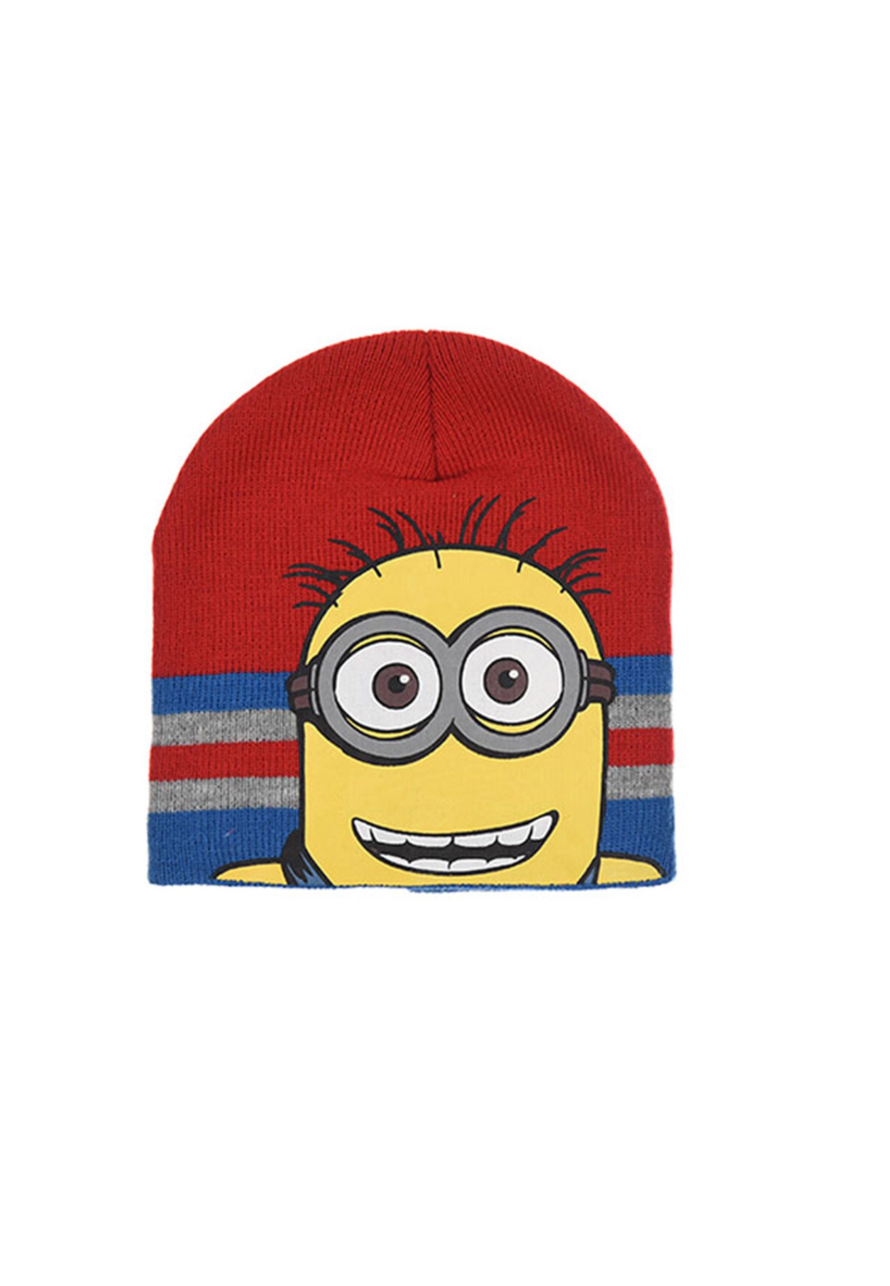 Minions Beanie Kinder Mädchen Jungen Winter-Set Winter-Mütze Schal Handschuhe (SET)