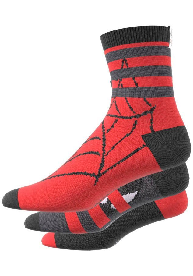 PAAR 3 Performance Sportsocken adidas SPIDERMAN MARVEL CREW SOCKEN, (3-Paar)