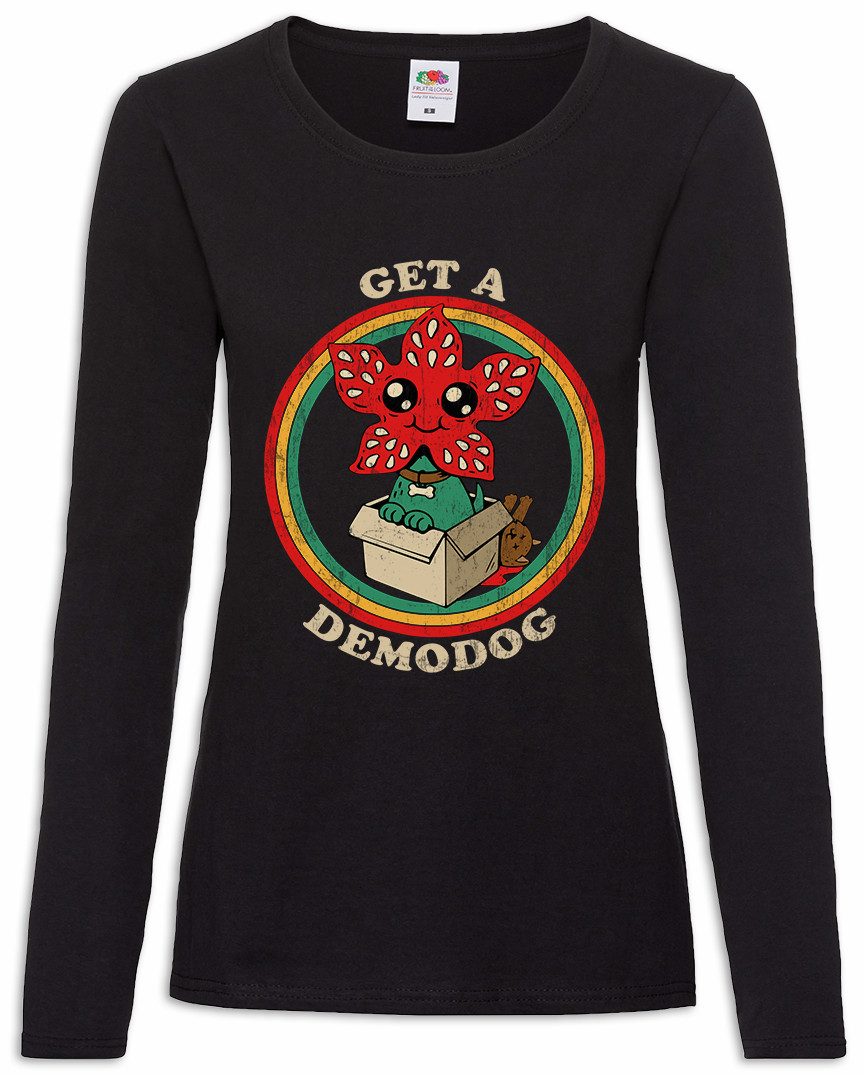 Langarmshirt Get A Demodog I Damen Langarmshirt Stranger Jane Kids Monster Ghost