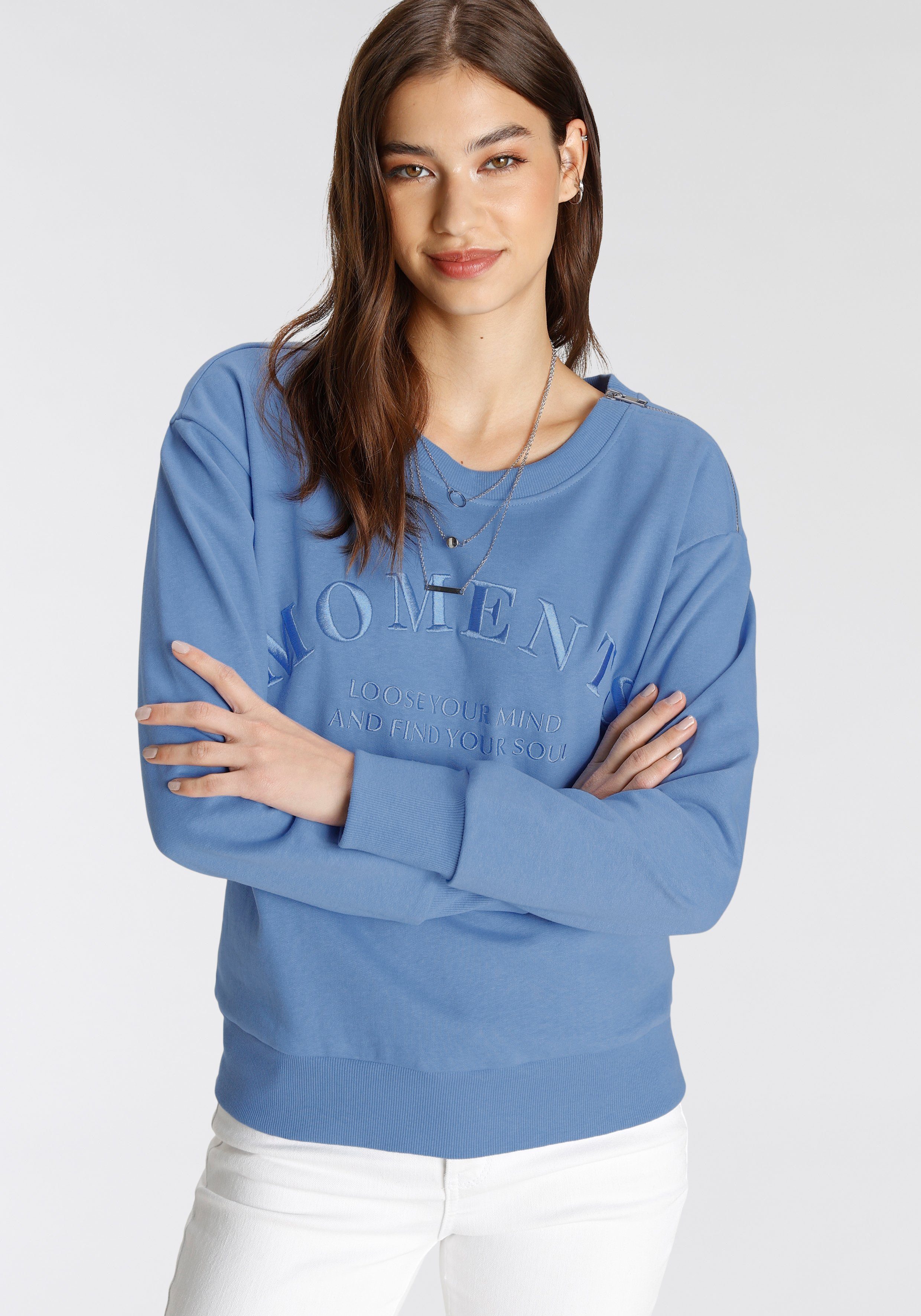 Tamaris Sweatshirt Mit einem Zipper an günstig online kaufen