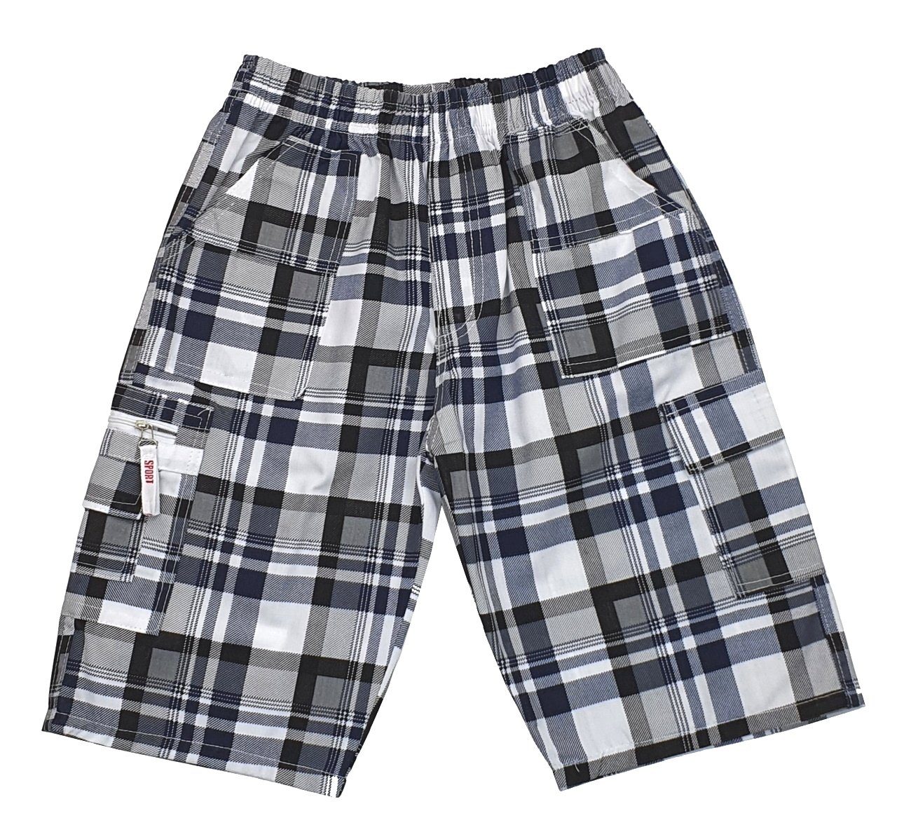 Shorts Jungen Bermuda Sommerhose Shorts karriert, J1330