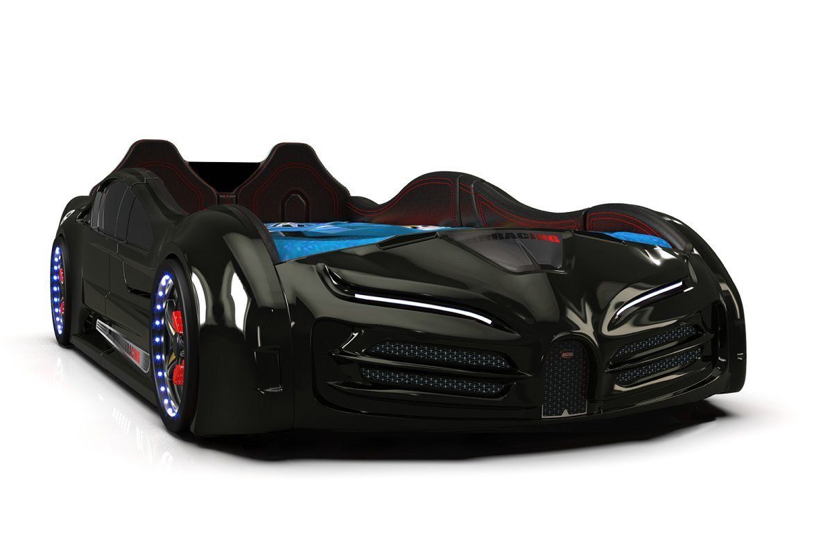 Aktürk Autobett Autobett Racing XR9 Model Kinderbett mit Flügeltüren
