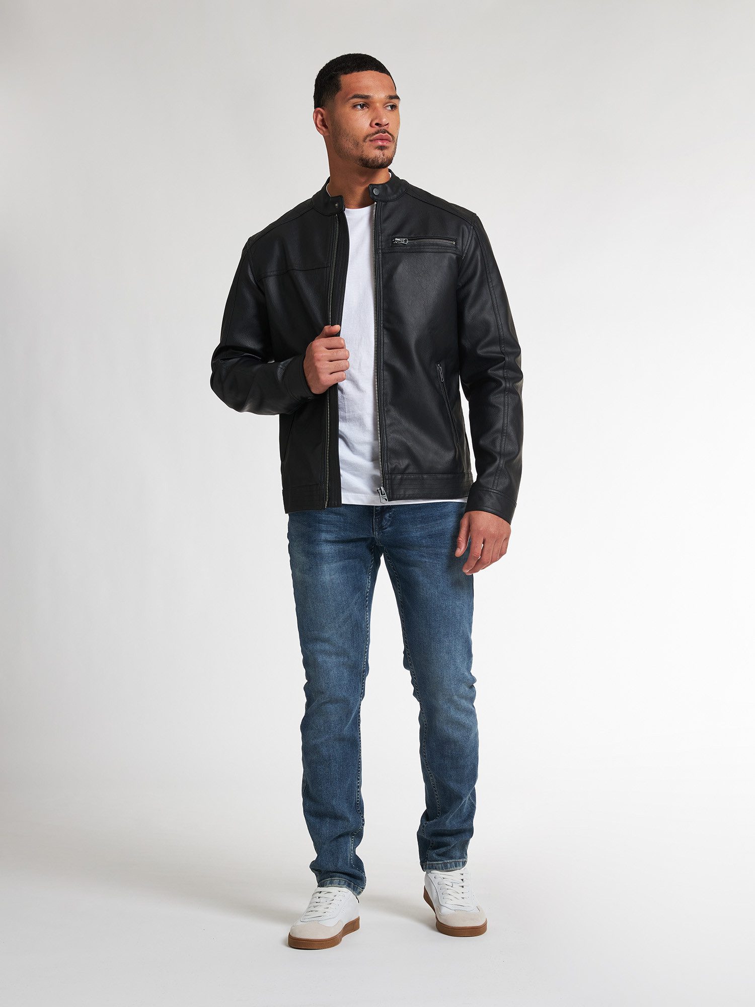 Petrol Industries Winterjacke PU Bikerjacke Maverick