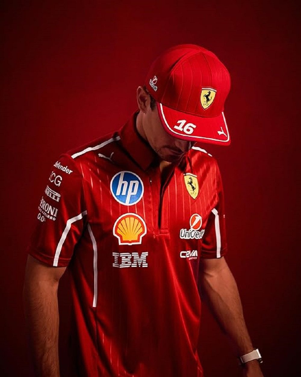 Ferrari Baseball Cap Scuderia Ferrari F1 2025 Charles Leclerc Kappe Basecap Cap (1-St)