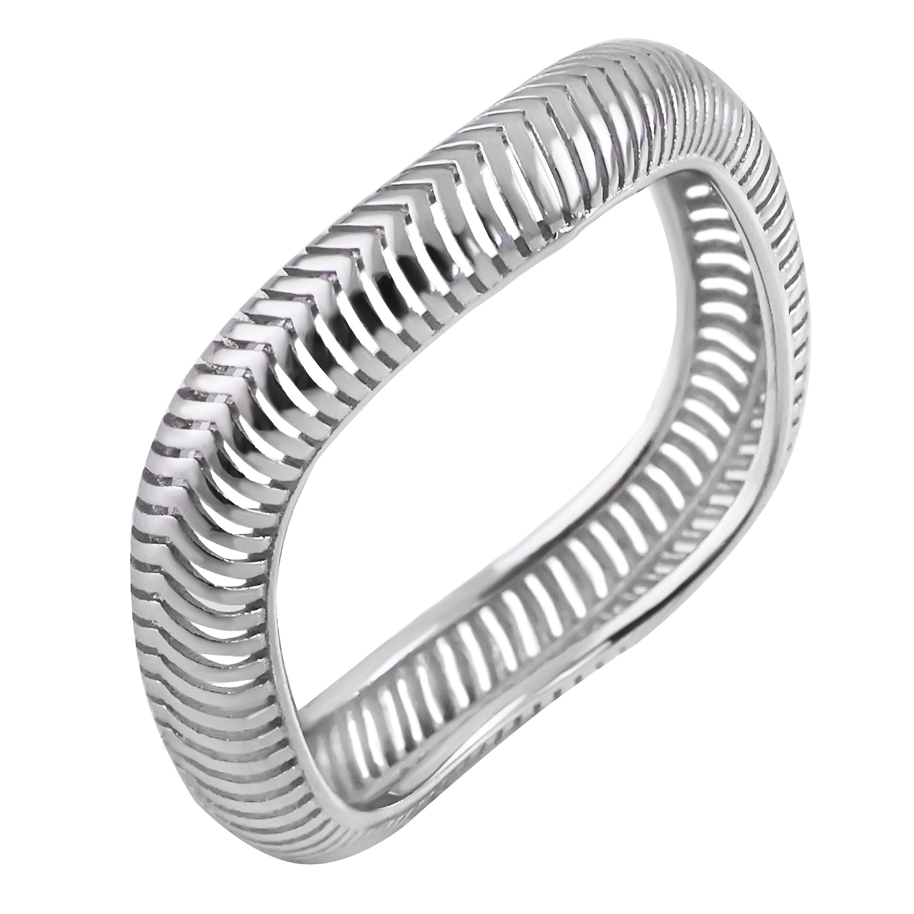 Firetti Fingerring Schmuck Geschenk Silber 925 Damenring Ring Schlangenketten-Optik