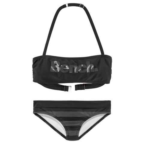 Bench. Bandeau-Bikini mit großem Logoprint
