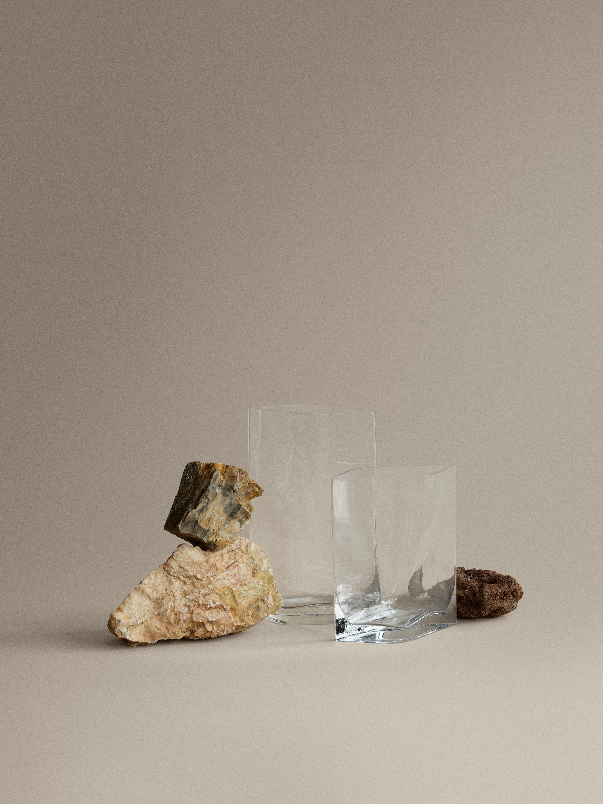 blomus Dekovase -DUASIS- Vase, Blumenvase, Keramikvase: modernes Design (1x Vase), Skulpturale Glasvase, Farbspiel, Handgefertigt, Unikat