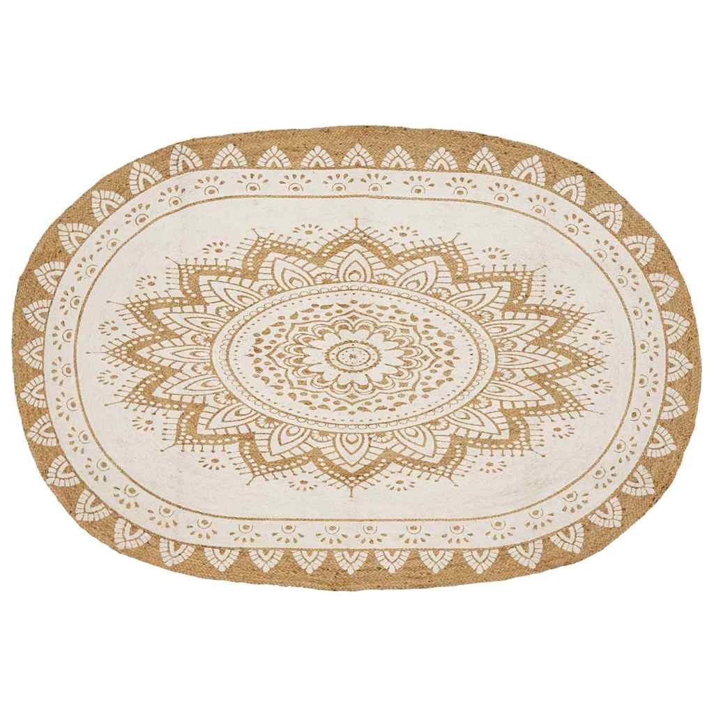 vidaXL Teppich 152 x 245 cm Teppich Braun 152x245 cm Jute, Höhe: 0 mm