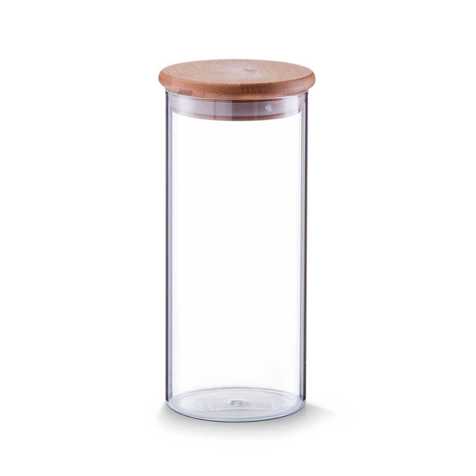 Zeller Present Vorratsglas Vorratsglas mit Deckel Bamboo 1400 ml, Glas, (Stück, 1-tlg), Zeller Present Vorratsglas mit Deckel Bamboo 1400 ml