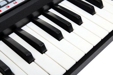 McGrey Home Keyboard BK-5410 - Einsteiger-Keyboard mit 54 Tasten ideal für Kinder, (2 tlg., Inkl. Mikrofon zum Mitsingen und Notenhalter), mit Guide Funktion: One Key / Ensemble