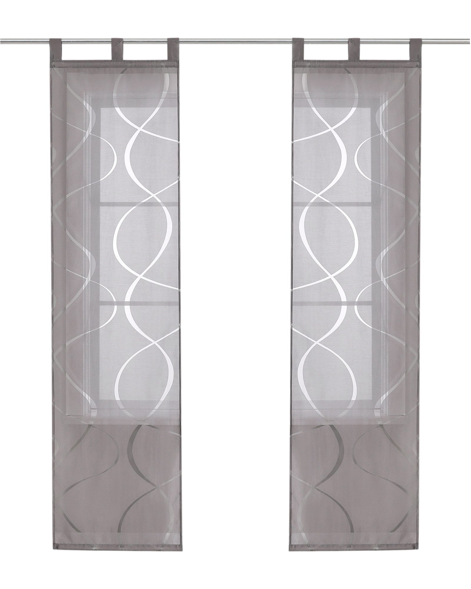 Joyswahl Schiebegardine (2 St), Schlaufen, transparent, Voile Flächenvorhän günstig online kaufen