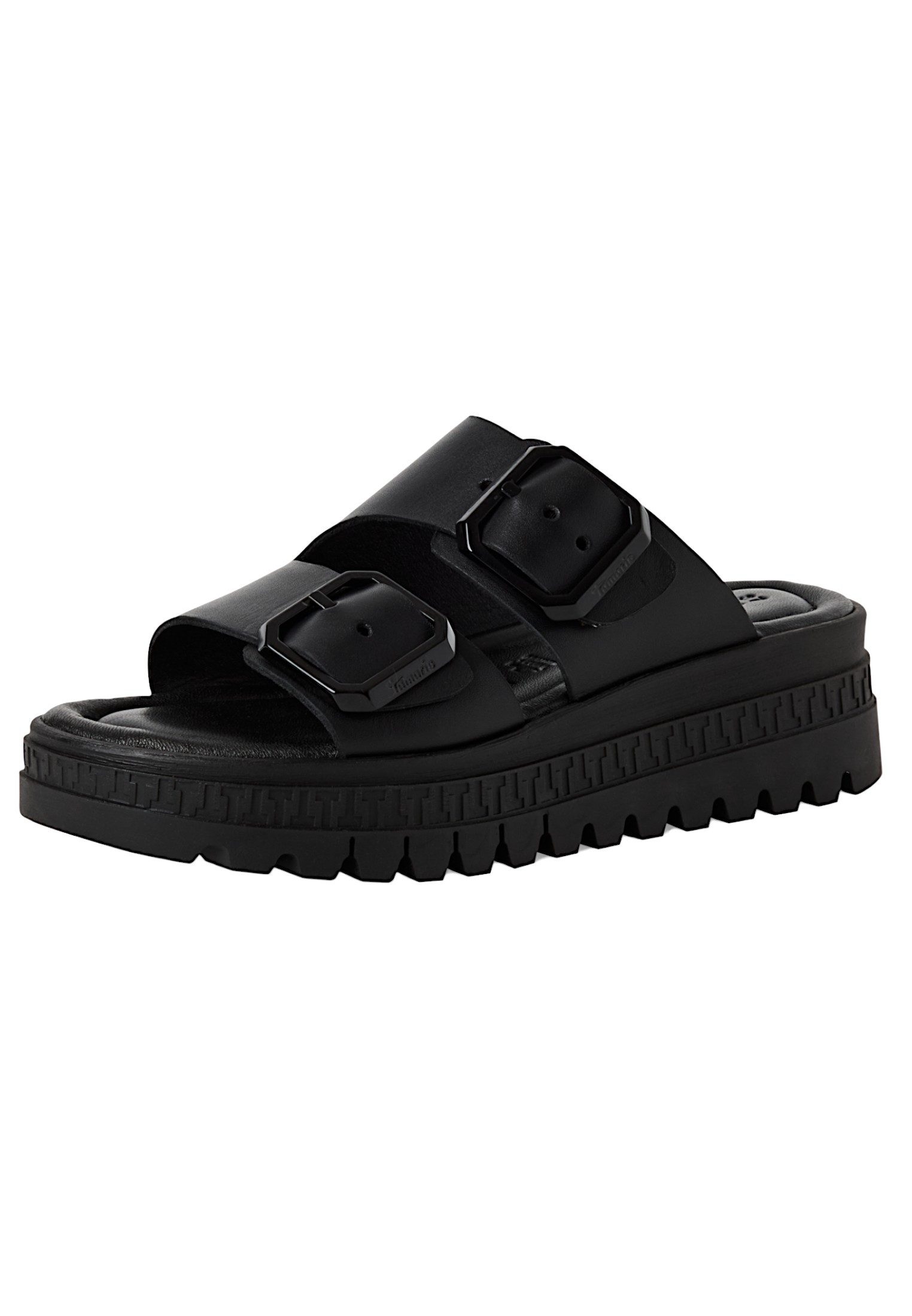 Tamaris 1-27202-44 003 Black Leather Sandale günstig online kaufen