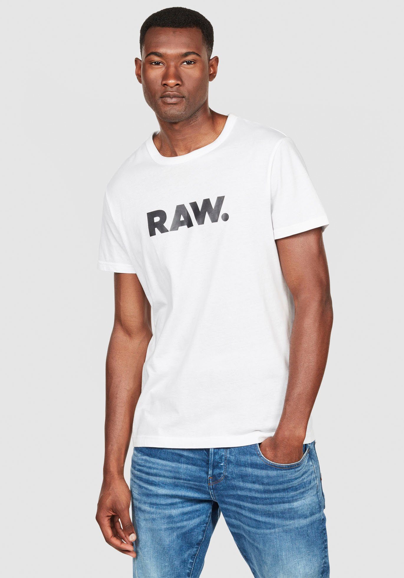 G-Star RAW T-Shirt Holorn weiß