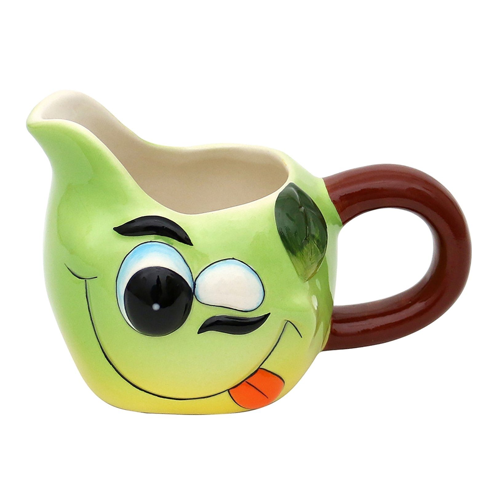 Milchkännchen Milchkännchen mit Gesicht Apfel