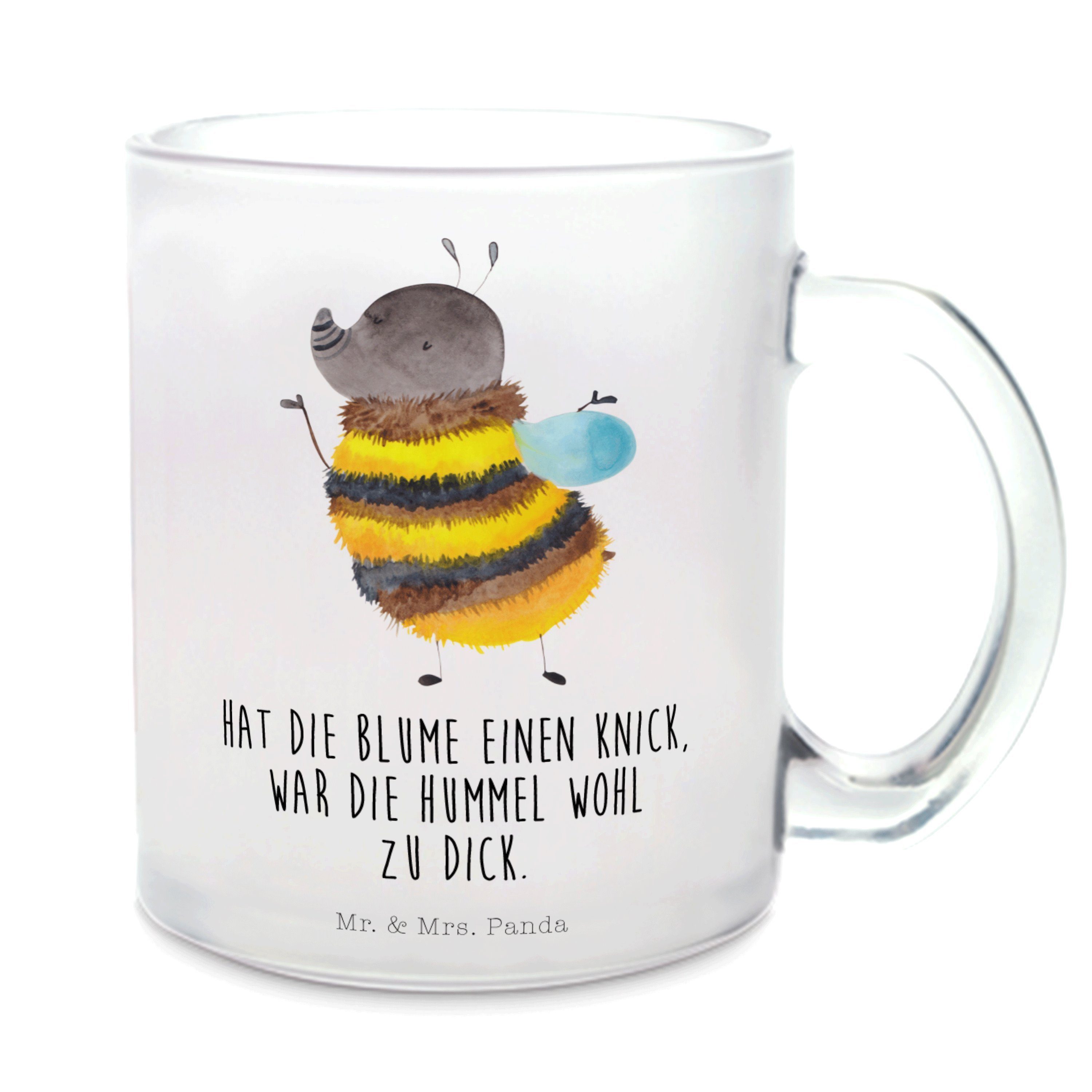 Mr. & Mrs. Panda Teeglas »Hummel flauschig Transparent Geschenk