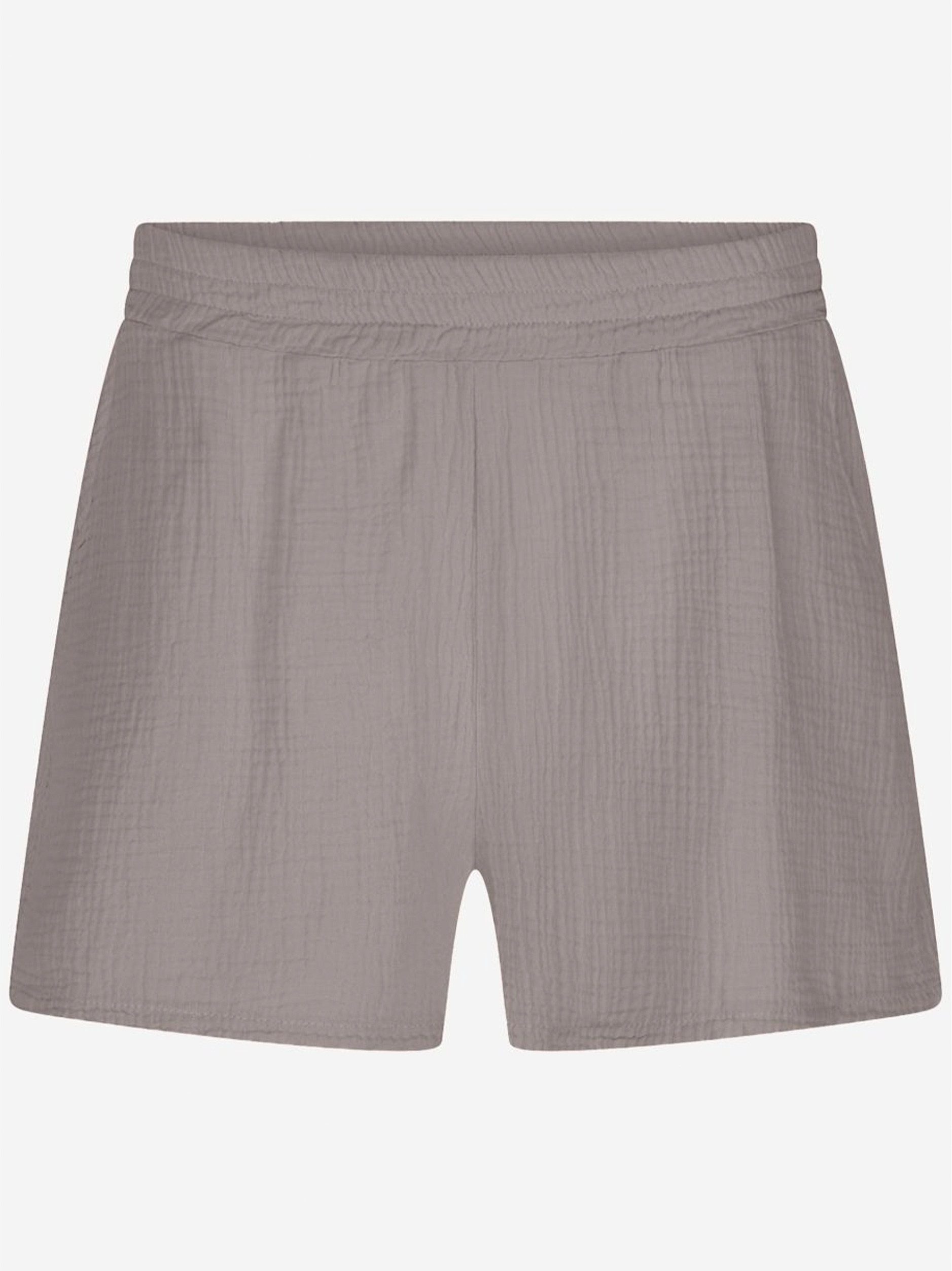 SASSYCLASSY Shorts High-Waist Musselin Shorts Damen aus Baumwolle Musselinh günstig online kaufen