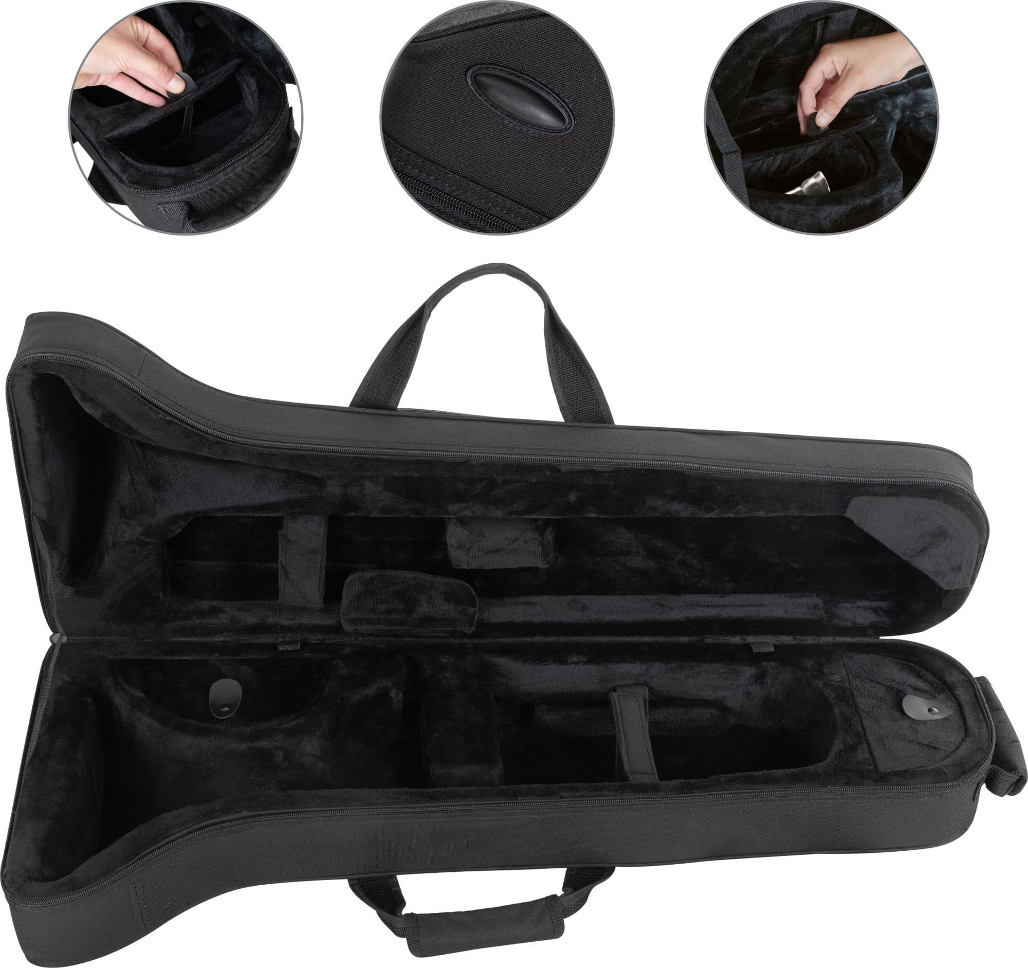 Classic Cantabile Posaune Classic Cantabile Leichtkoffer für Kinderposaune, Reiß- und wasserfestes Außengewebe mit Außenfach und Thermopolsterung