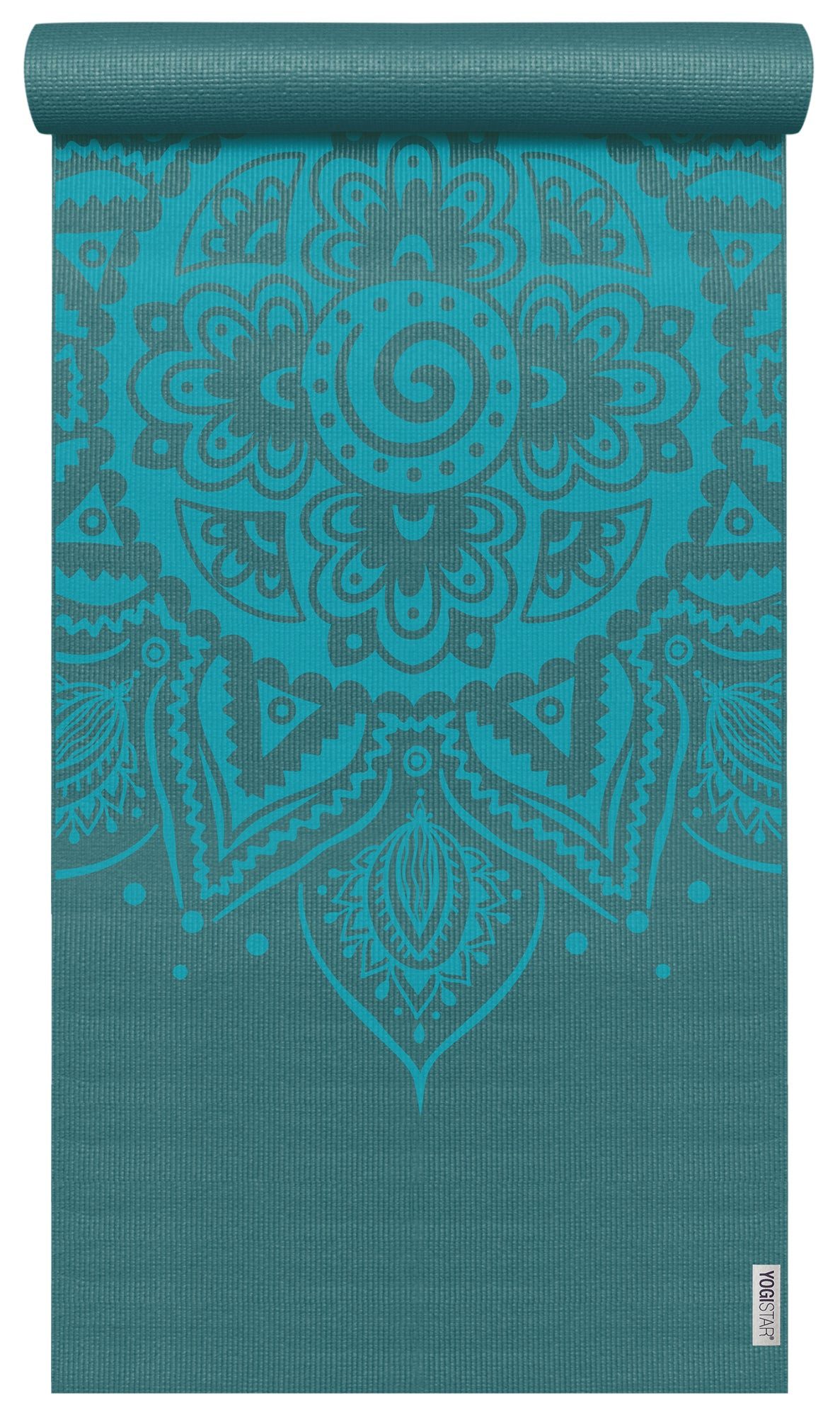 Yogistar Yogamatte Yogamatte yogimat® basic - art collection - spiral mandala (Standard, 1-St., Standard), Spiral-Mandala: Symbol für schöpferische Kraft, schön & inspirierend