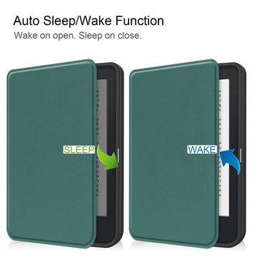Lobwerk Tablet-Hülle Schutzhülle für Kobo Clara 2E N506 2022 / Tolino Shine 4, Wake & Sleep Funktion, Sturzdämpfung, Aufstellfunktion
