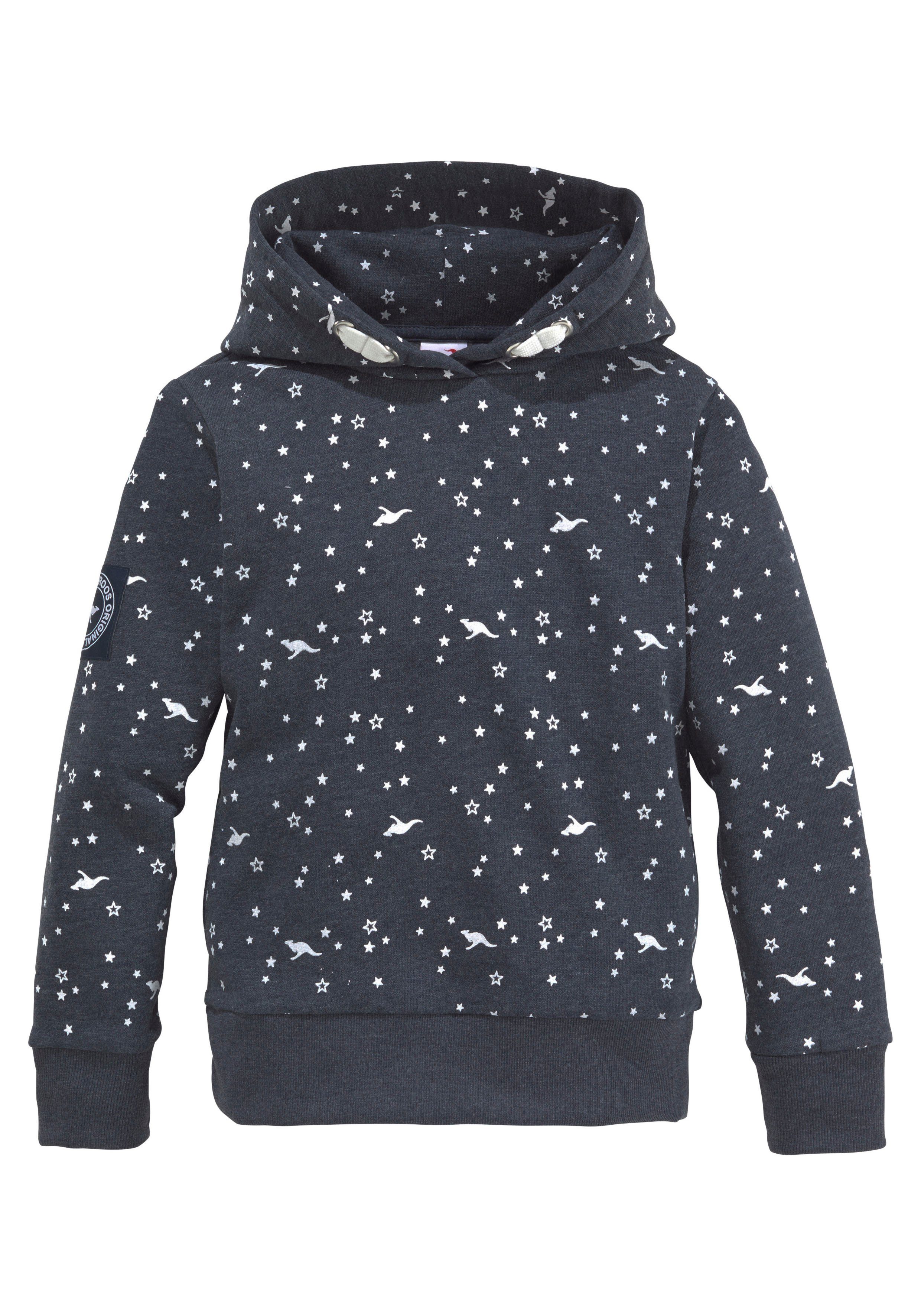 KangaROOS Kapuzensweatshirt Langarm, bedruckt, mit Kapuze, aus Baumwollmischung. Reduzierter Preis € 32,99. Unverbindliche Preisempfehlung € 39,99